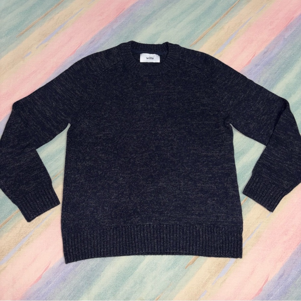 Huckberry Wills Men’s Navy Speckled size Large Sweater